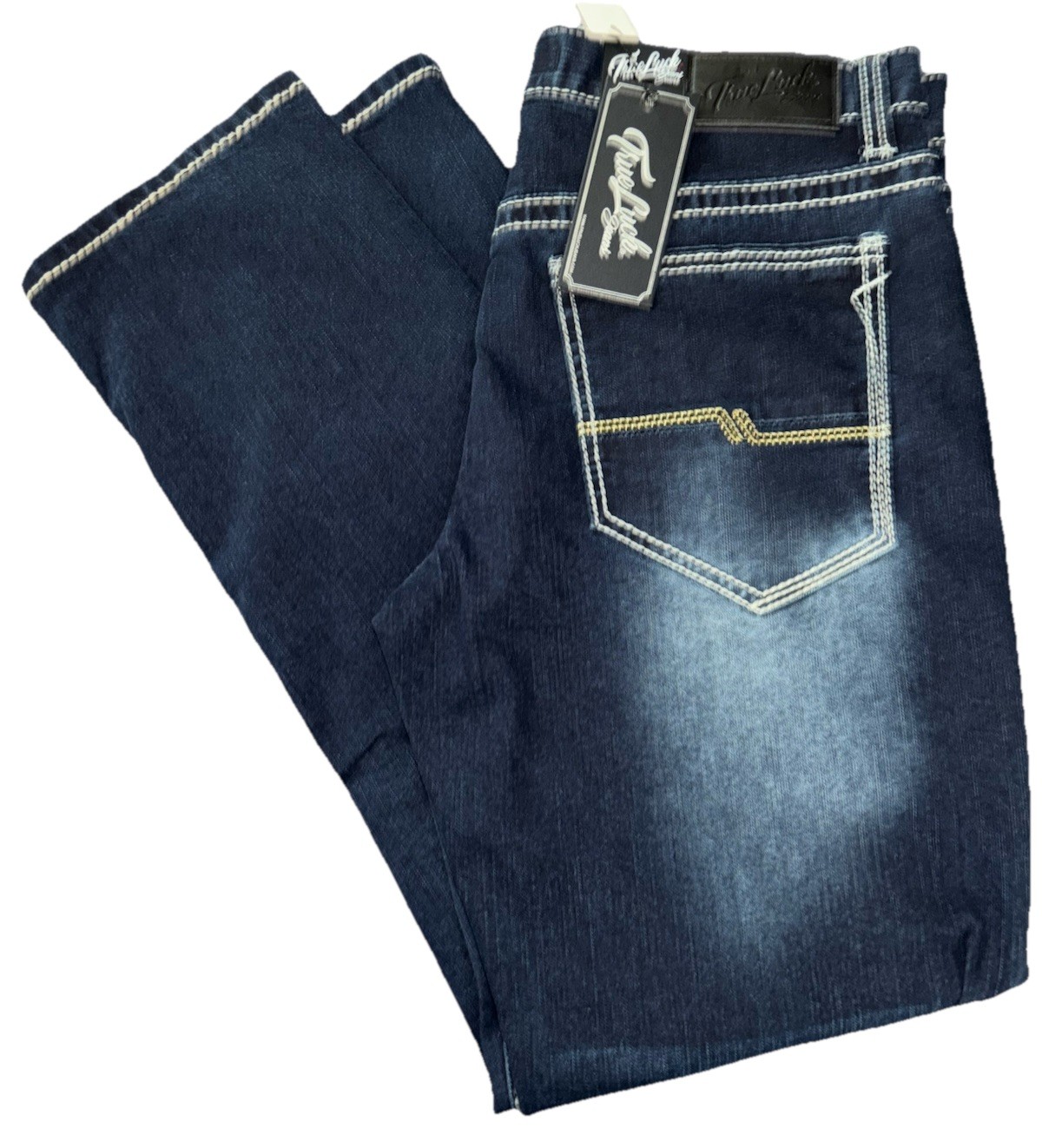 TRUE LUCK STRAIGHT JEANS 32 X 32