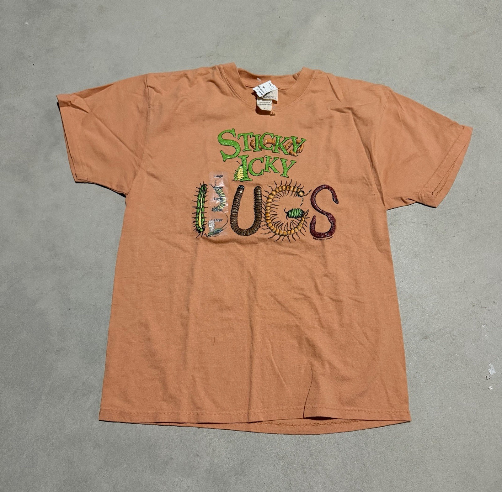 Vintage Artisan’s  Deadstock NWT AOP Nature Insect Bug Shirt L RARE