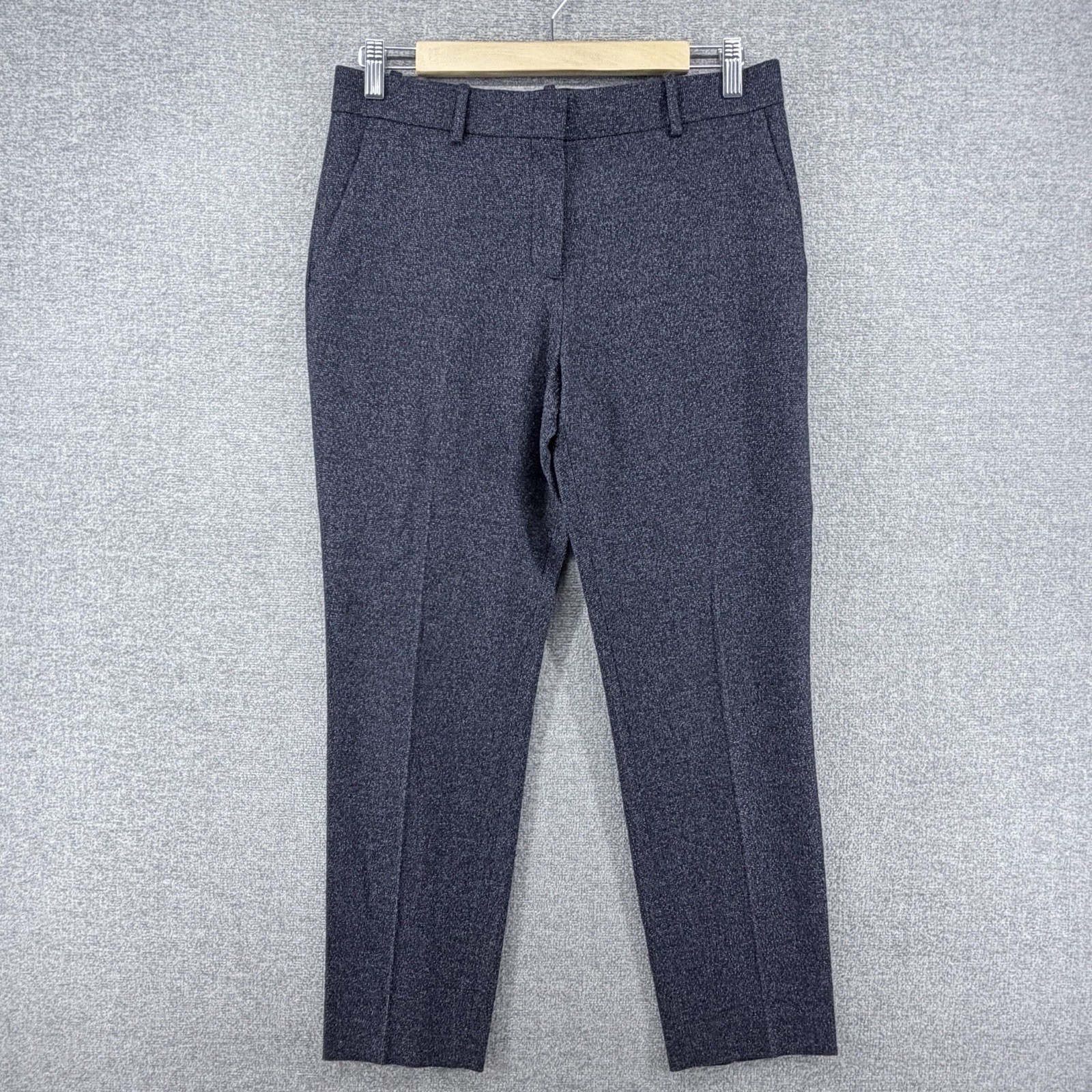 Theory Treeca Dress Pants Women Size 4 Blue Merino Wool Business Career