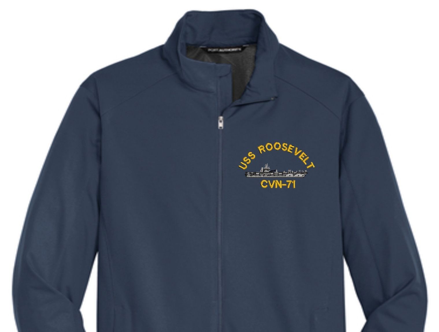 USS THEODORE ROOSEVELT CVN-71 Soft Shell Jacket.  New.  U.S. Navy