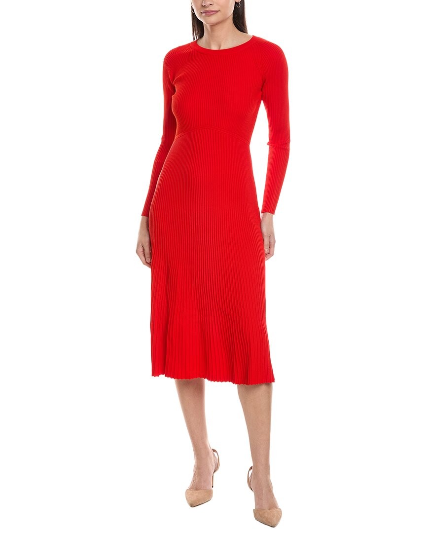 Elie Tahari The Delaney Dress Women\'s Red L