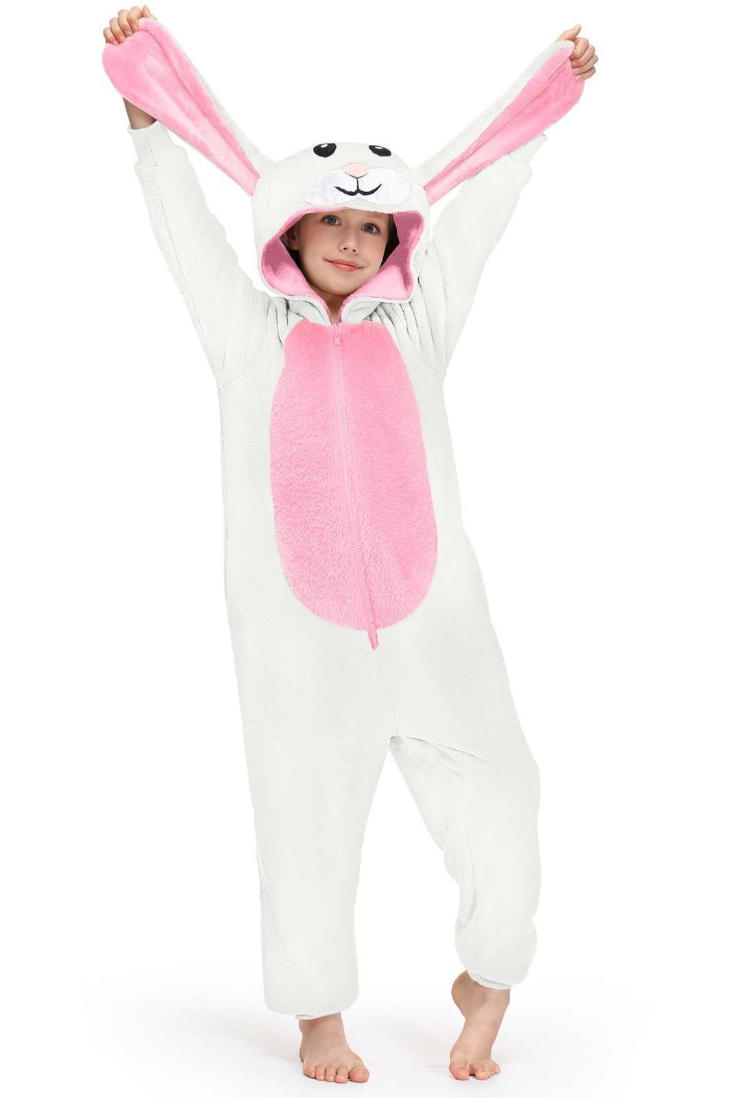 BesserBay Kid Boy\'s Halloween Cute Funny Costume Rabbit Hooded Bunny Animal Ones