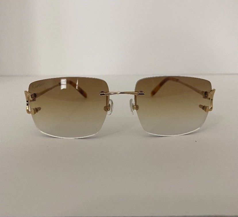 Cartier Big C Brown Frameless Lens Ct00920