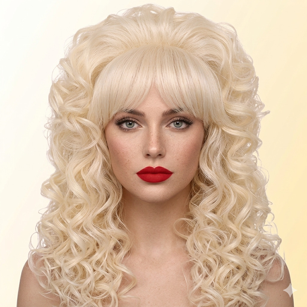Rubies Flirty Fantasy Wig adult blonde bouffant costume accessory stage cosplay