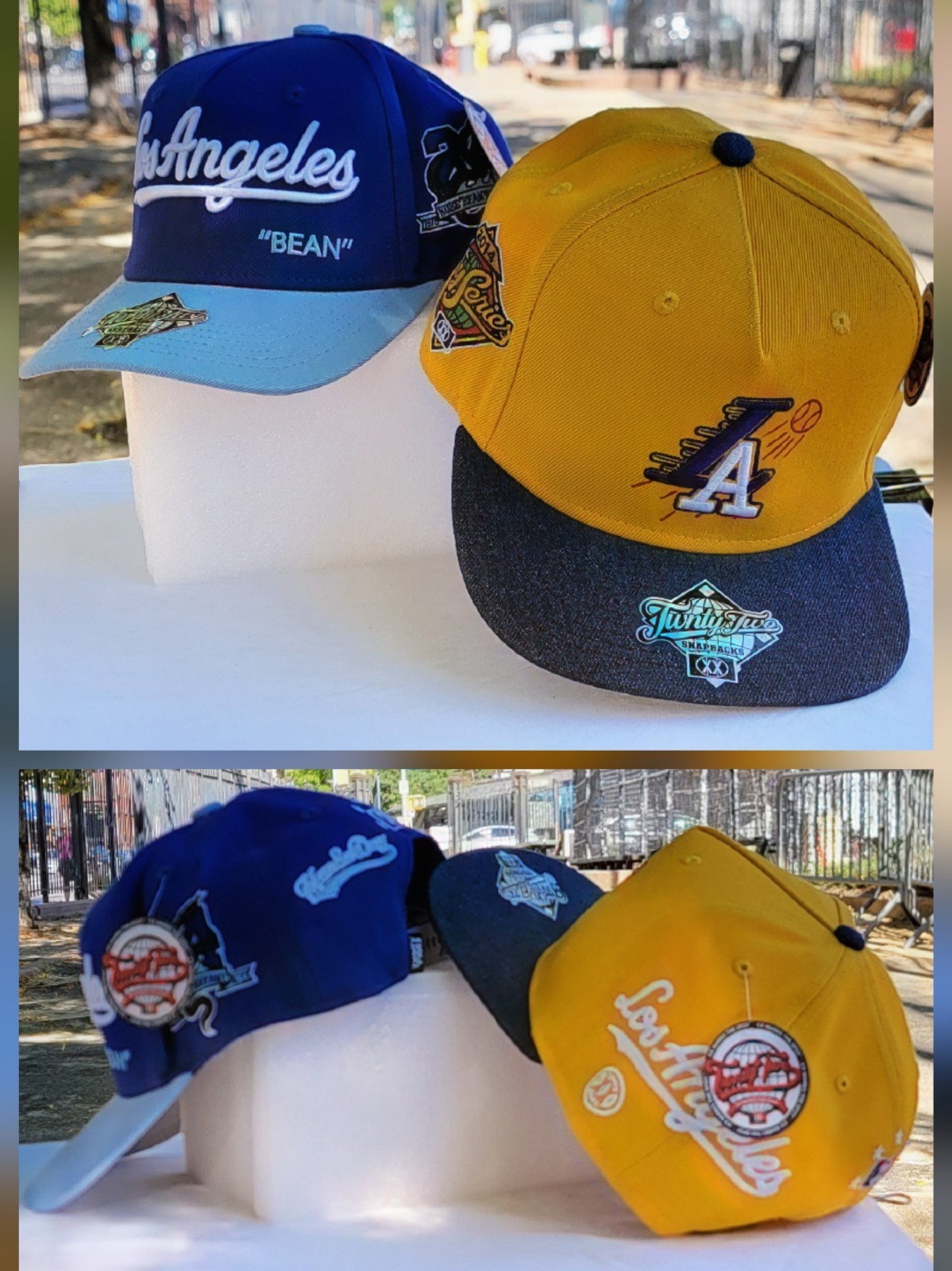 💥 2 Twnty-Two Snapback Hats & 2 Bodega Bros Pin 🏀 Bundle ✨️Black Mamba✨️