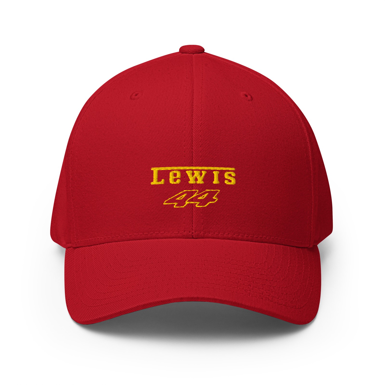 Lewis Hamilton #44 F1 2026 Red Yellow Structured Cap Fan Inspired Ferrari Gift
