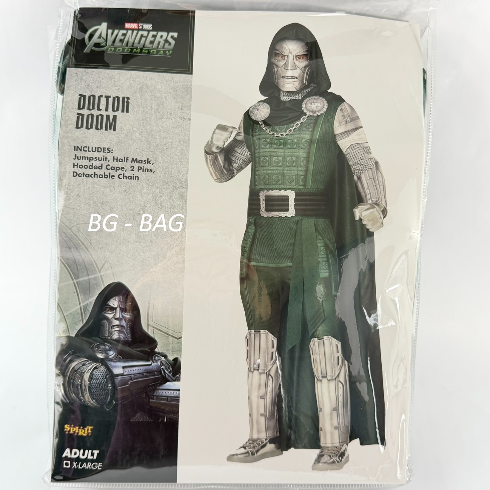 Doctor Doom Costume Adult XL EXTRA LARGE Spirit Halloween Avengers: Doomsday