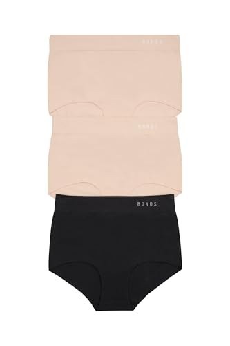 Bonds Women\'s Seamless Invisi Full Brief Underwear in Cotton-rich Blend Size XL