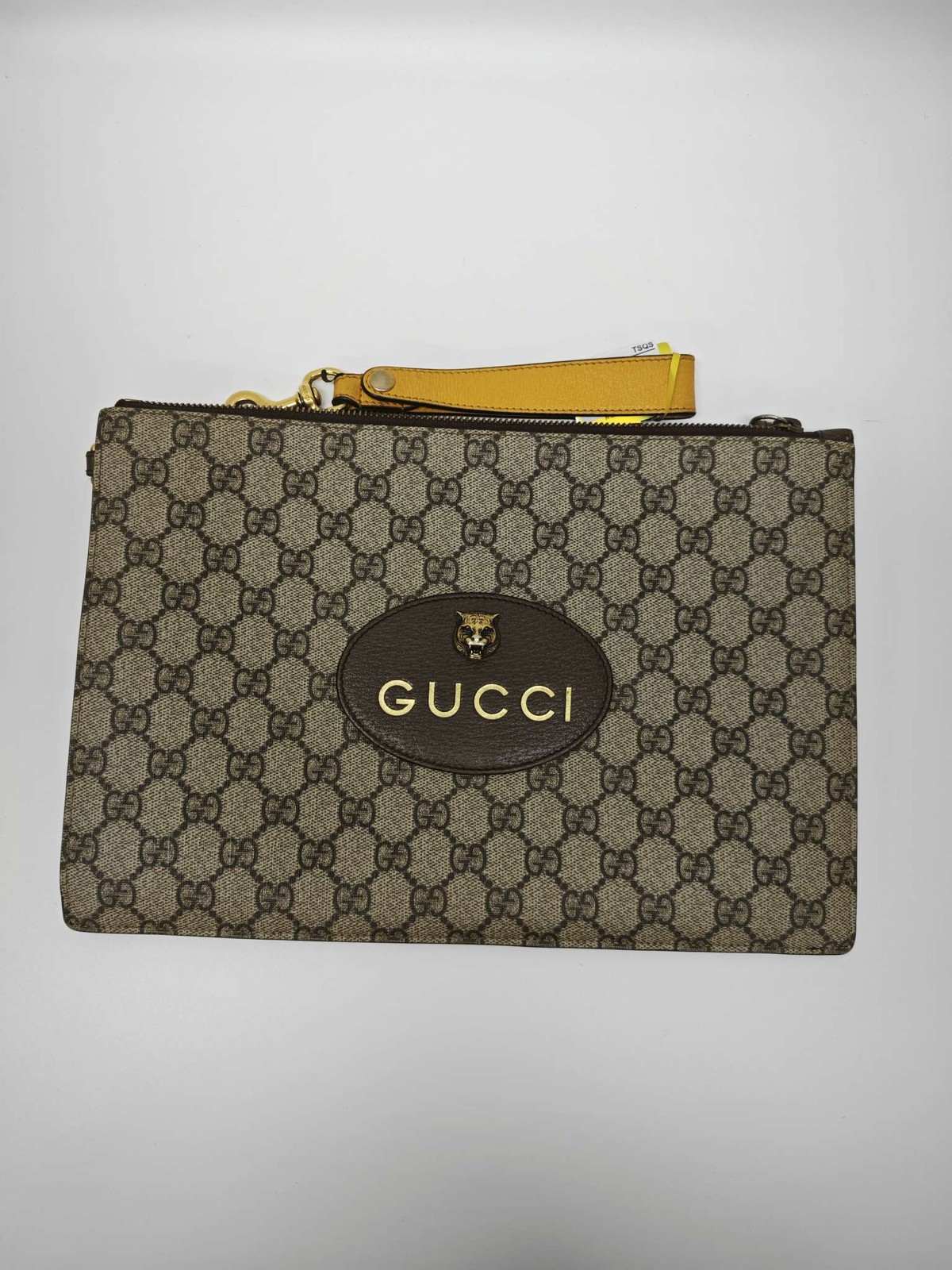 Gucci GG Tiger Head Monogram Clutch
