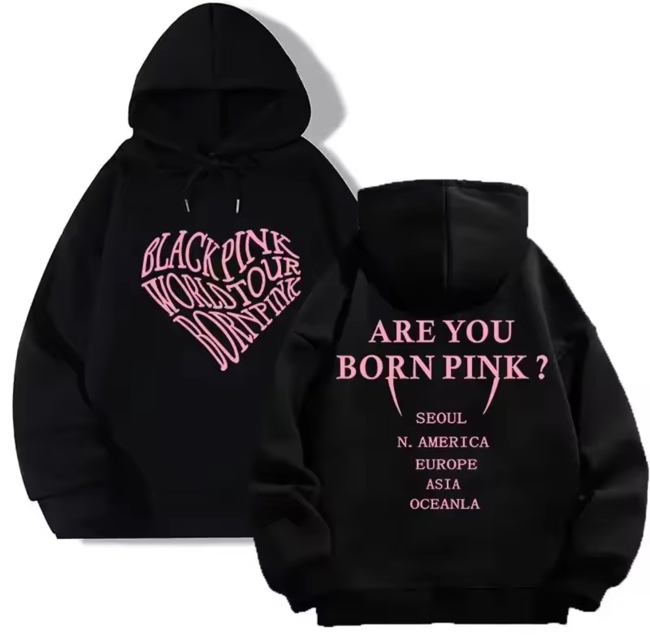 Blackpink Born Pink Tour Merch Jennie Kim Lisa Jisoo Rose Korean Fashion