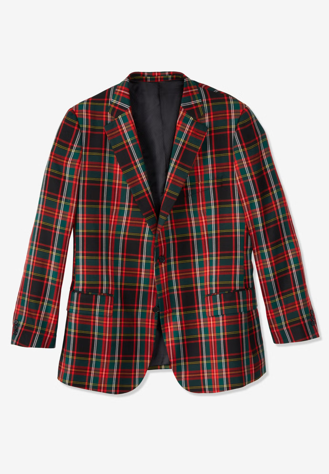 KingSize Men\'s Big & Tall Holiday Blazer - 54 Holiday Plaid