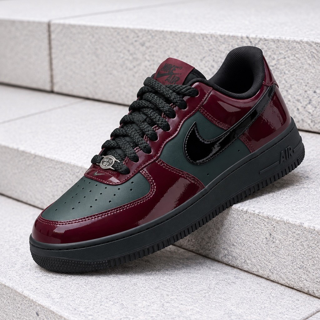 Nike Air Force 1 Low \'07 LV8 Patent Leather Beef IX4088-352 Men\'s Size New