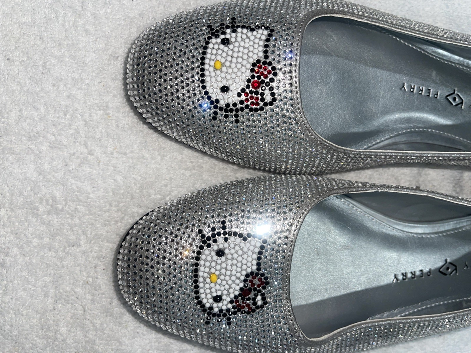 RARE NEW HELLO KITTY X KATY PERRY SANRIO CRYSTAL BALLET FLATS RHINESTONE 11