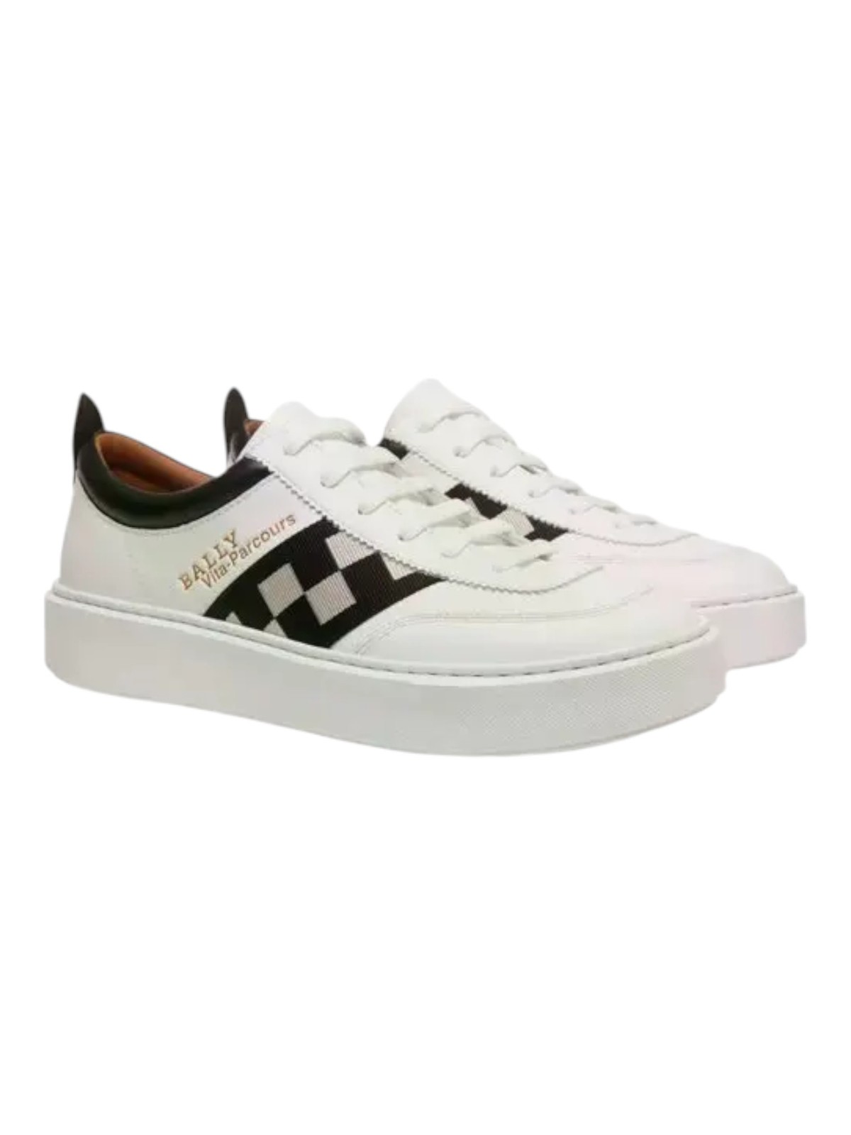 Bally Cortex.O 6307940 Vita Parcours Men's Off White & Black Leather Sneakers