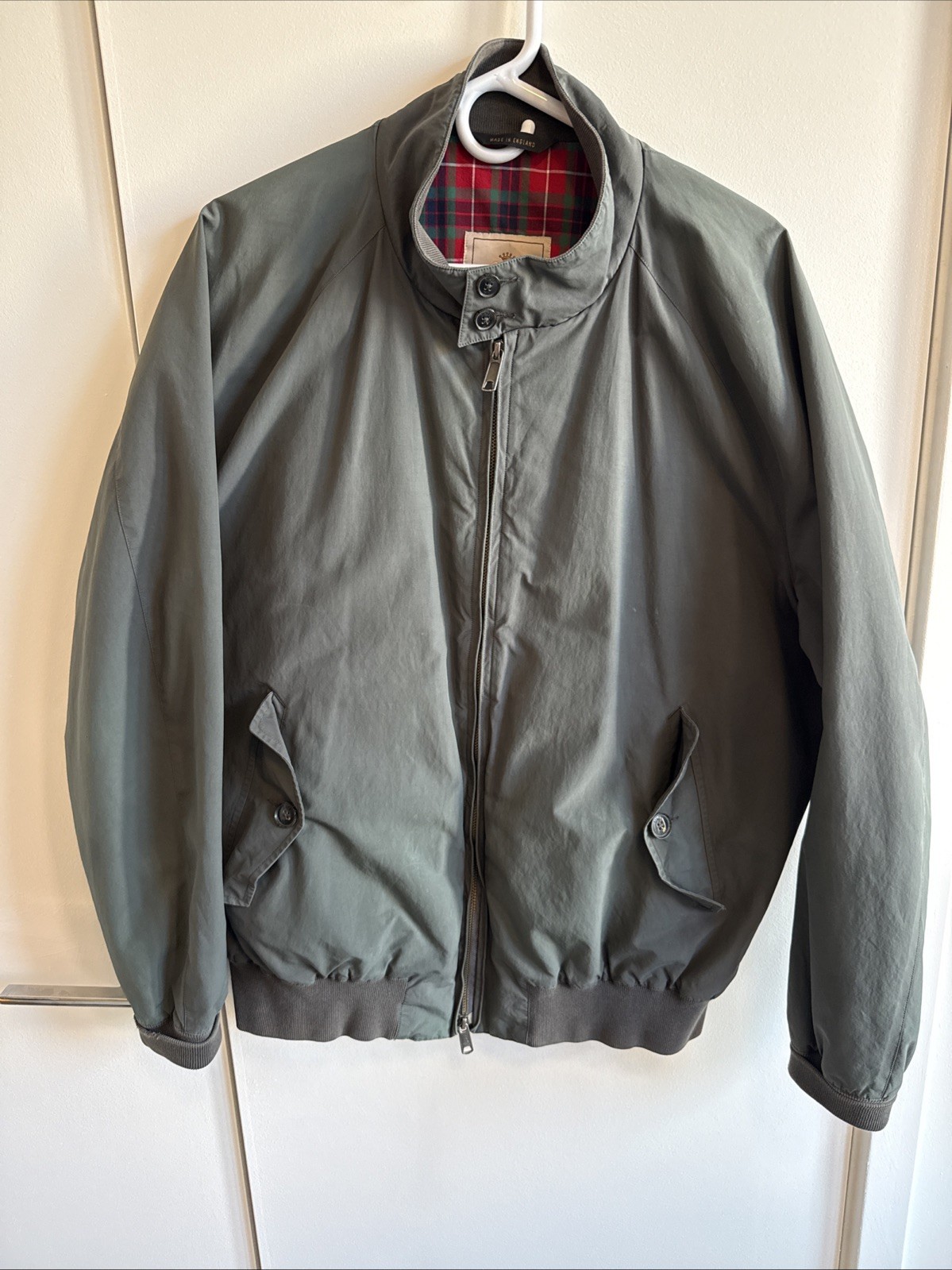 EXCELLENT QUALITY Baracuta Men’s G9 Harrington Jacket, Slate Grey, Size 48
