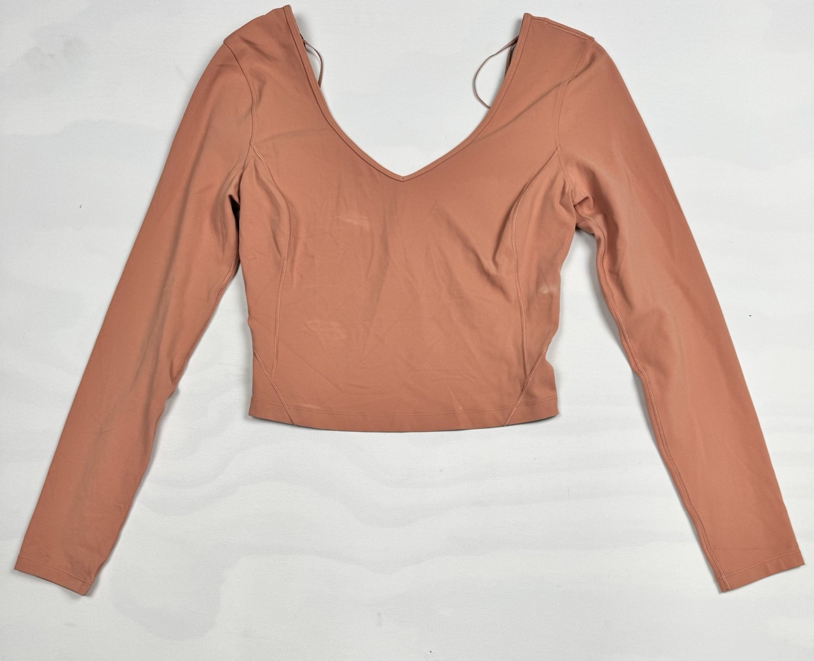 Lululemon Align Long Sleeve Shirt Pink Savannah Women\'s S Slim Fit Retail $78