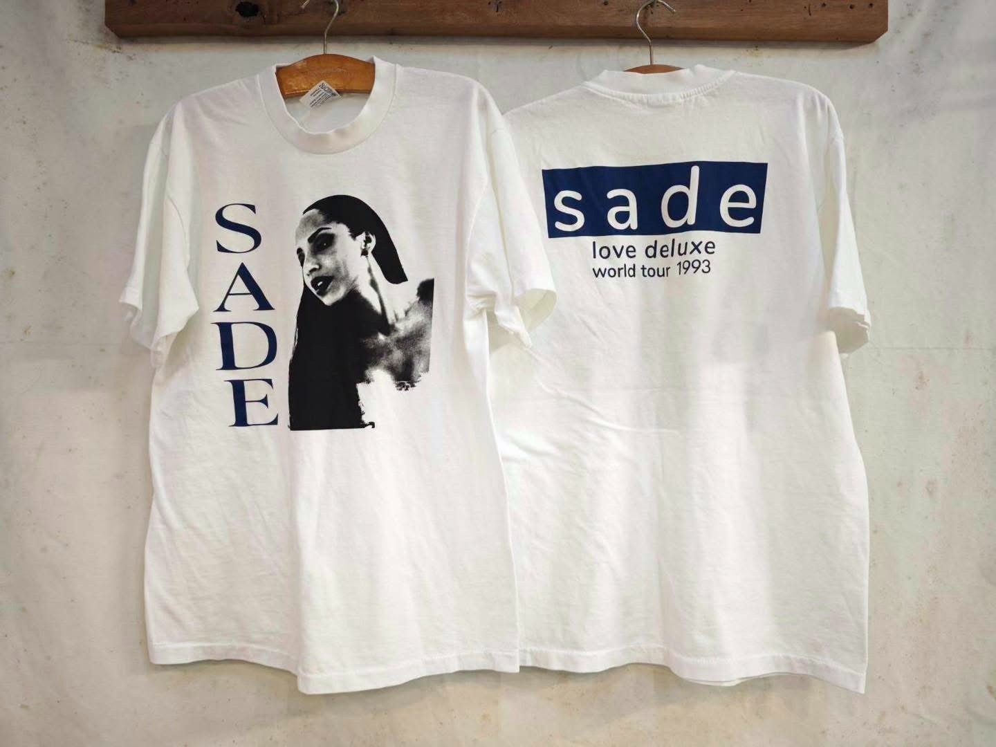 VTG Sade Love Deluxe World Tour 1993 XL White Single Stitch T-Shirt REPRINT
