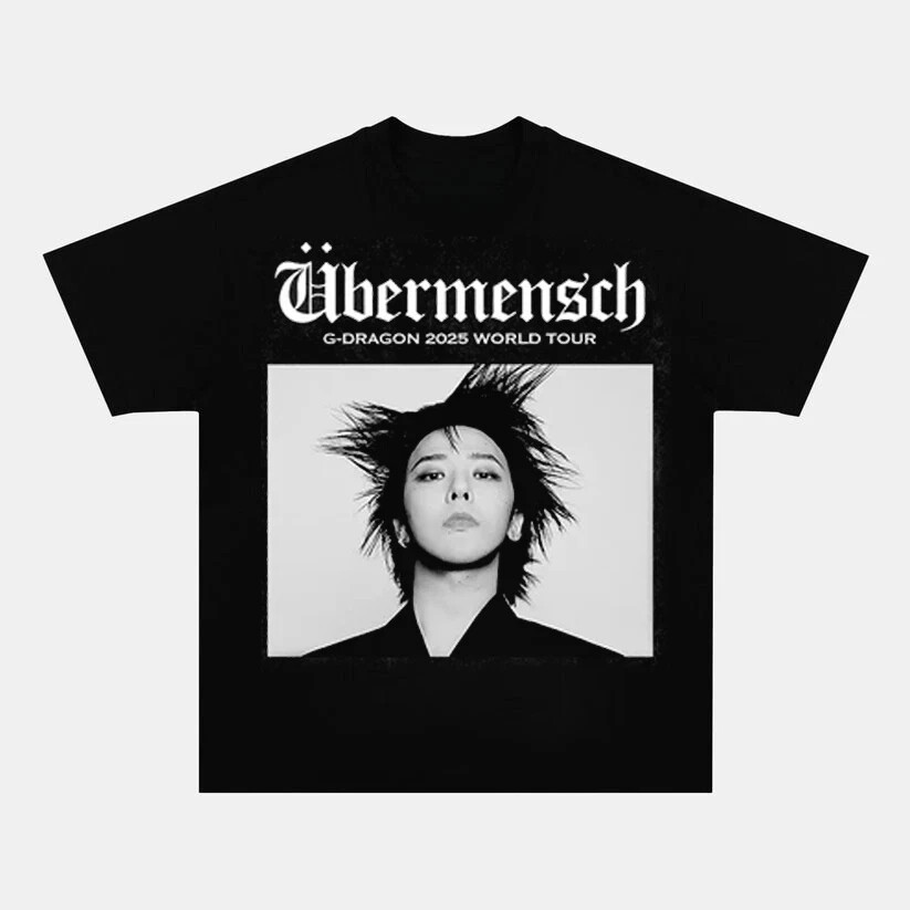 G Dragon 2025 World Tour T Shirt GD Idol Kop Fans Shirt S-4XL