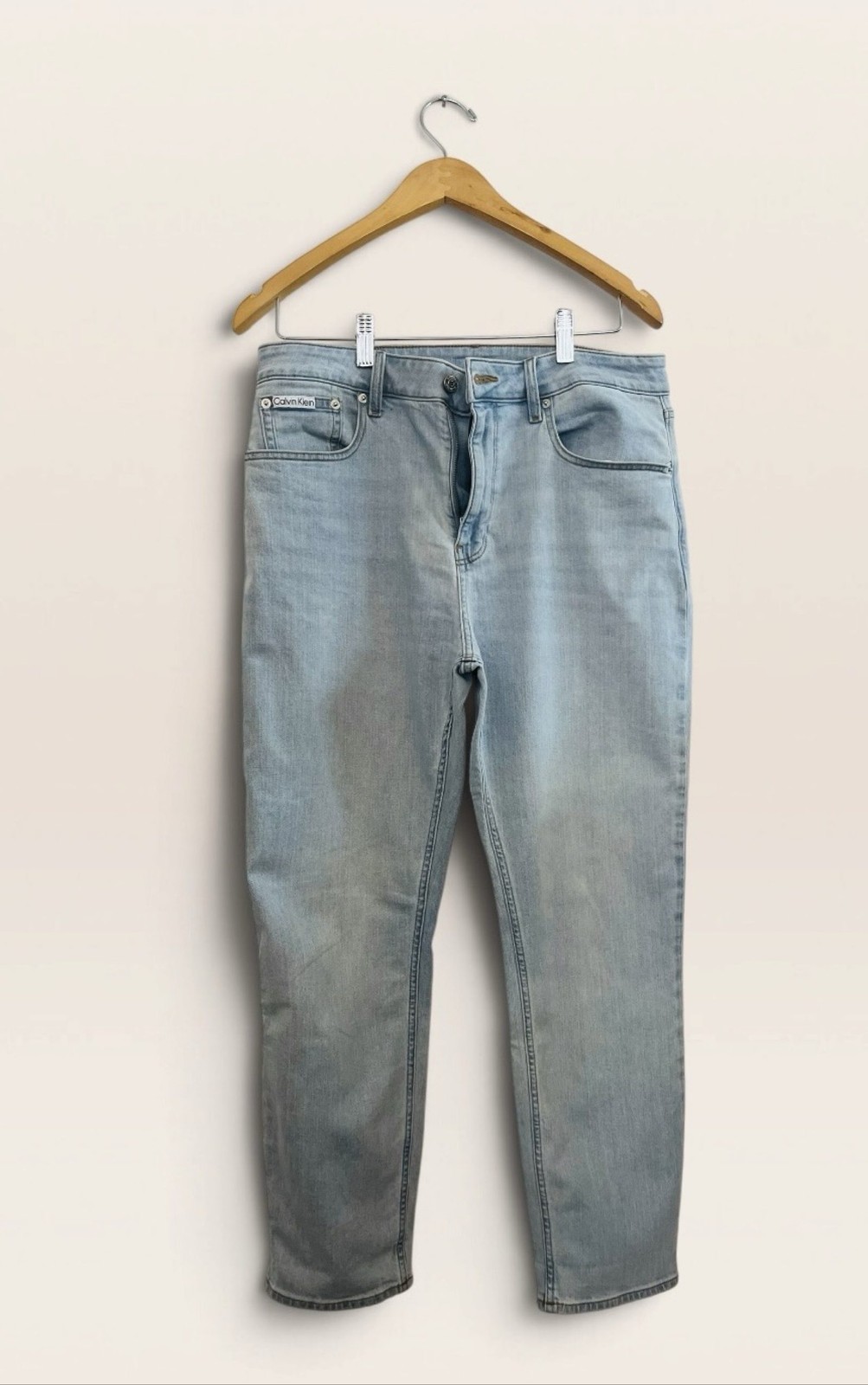 Calvin Klein Light Blue High Rise Slim Jeans Size 31