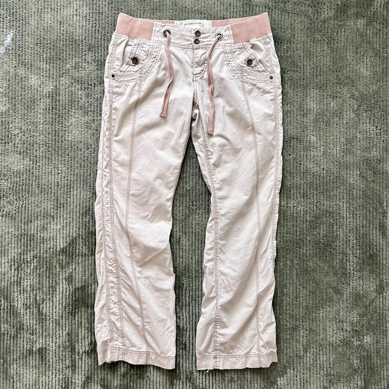 Maurices Beige Tan Utility Straight Leg Pants - Size 11/12
