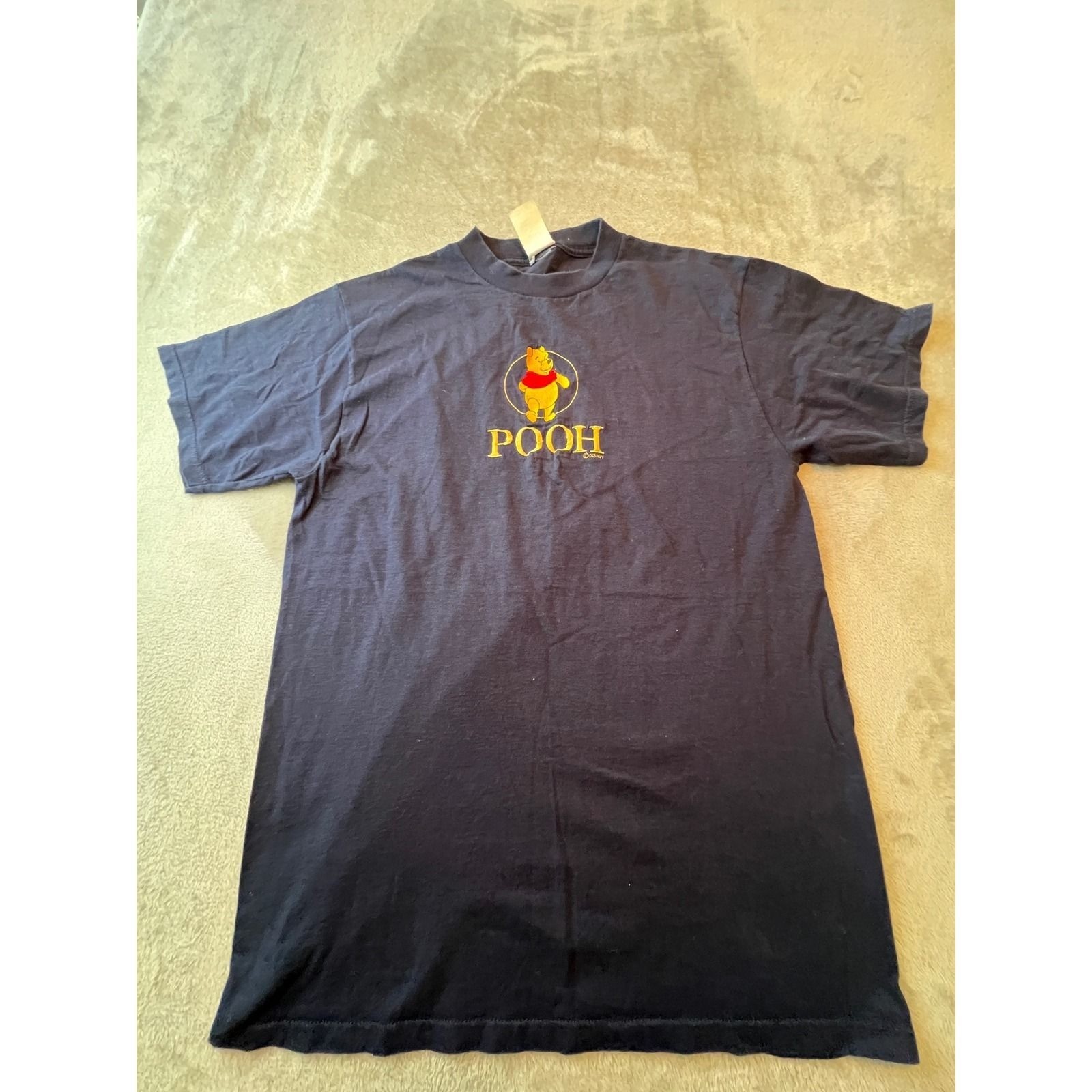 Disney Winnie the Pooh T-Shirt Mens Large Navy Blue Vintage 90s USA