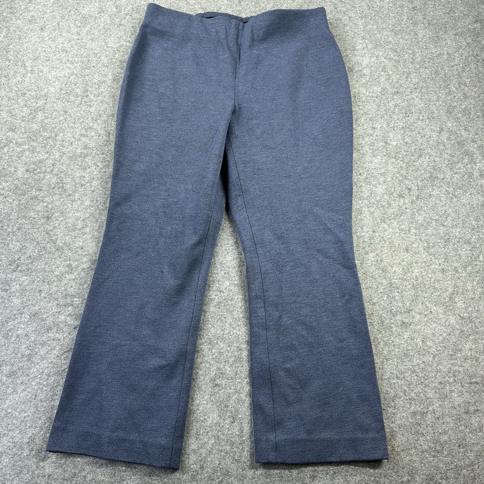 Talbots Pants Womens 6P Blue Montauk Ponte Straight Leg Pull On Stretch Dress