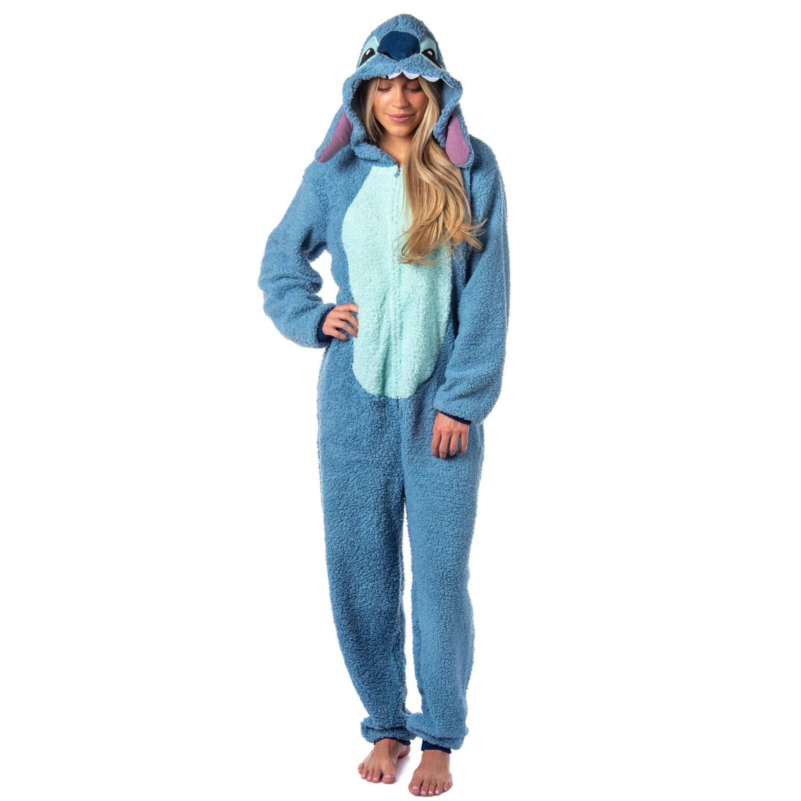 Disney Lilo & Stitch Adult Unisex Stitch Costume Sherpa Union Suit