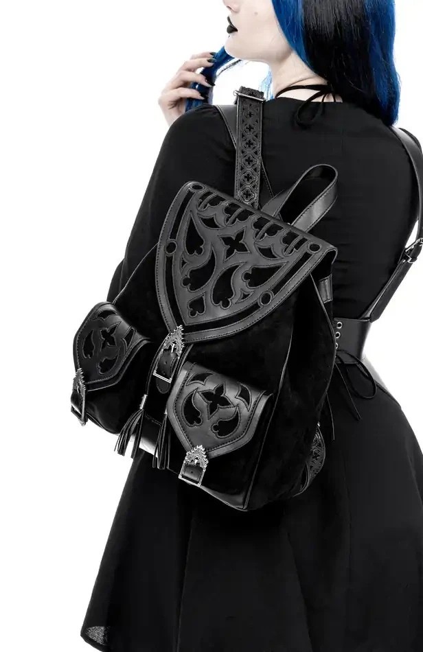 Restyle Gothic Backpack - Cathedralis - Witchy Shoulder Handbag Gothic