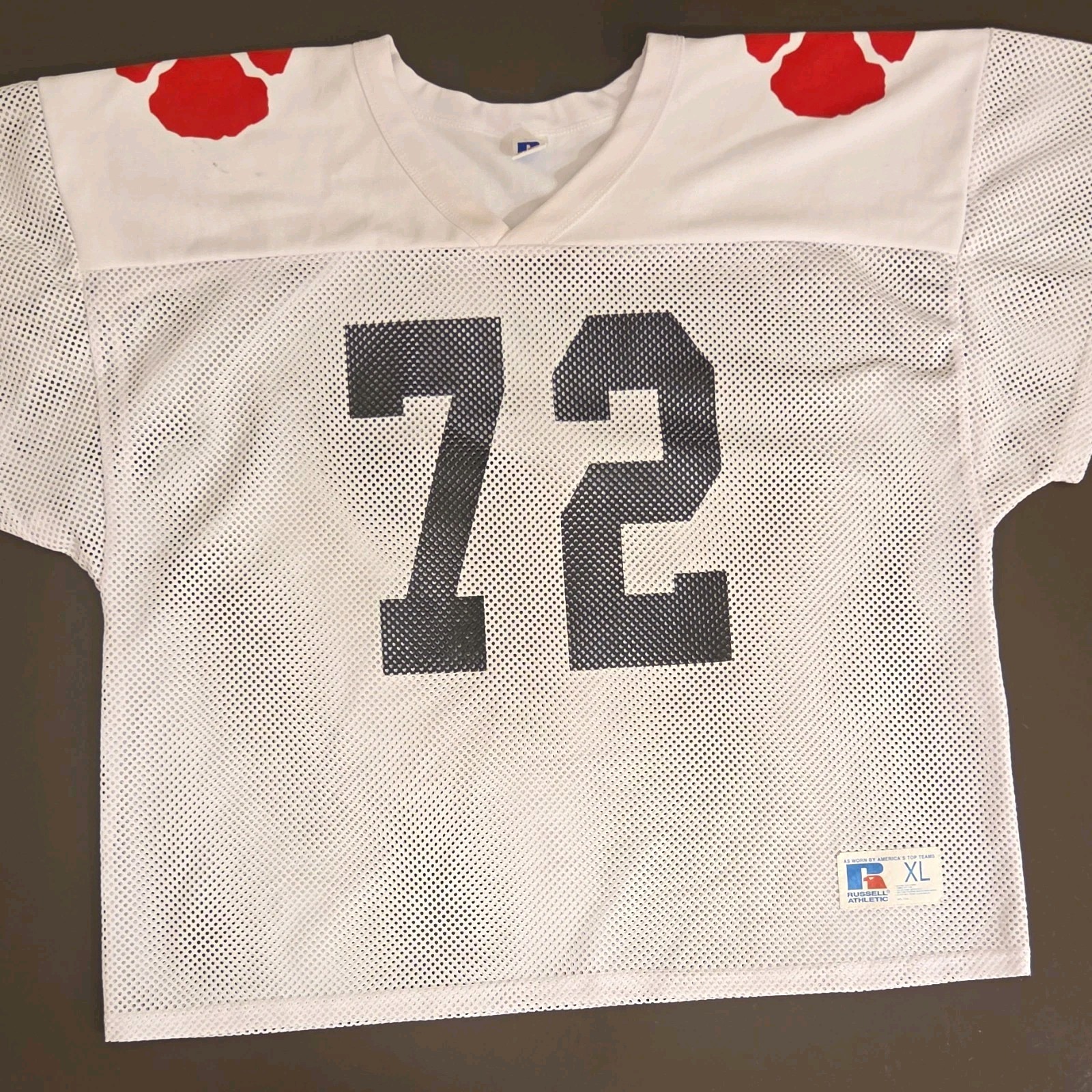 Clemson Tigers William Perry Russell Athletic Football Jersey #72 Mesh XL White