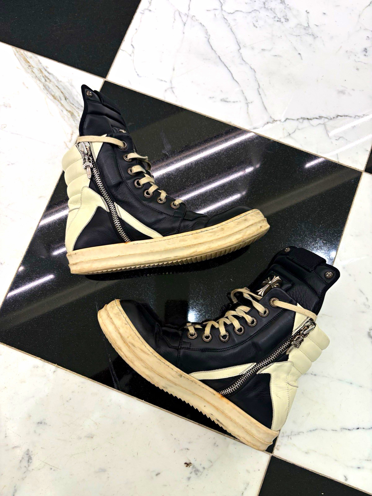 Chrome Hearts Men’s Black/Geobaskets EU42 US9