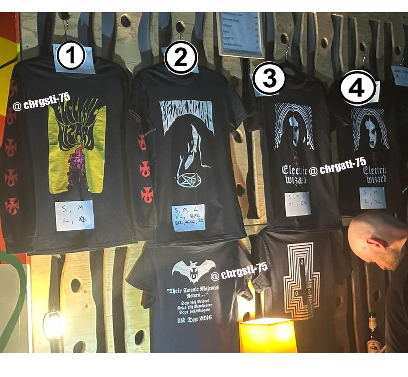 Electric Wizard Tour 2026 T-Shirt Reprint Gif For Fan All Size