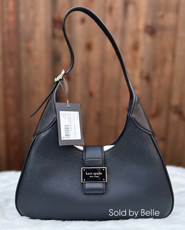 NWT Kate Spade Nouveau Small Shoulder Bag Black Leather Purse Shoulder Bag