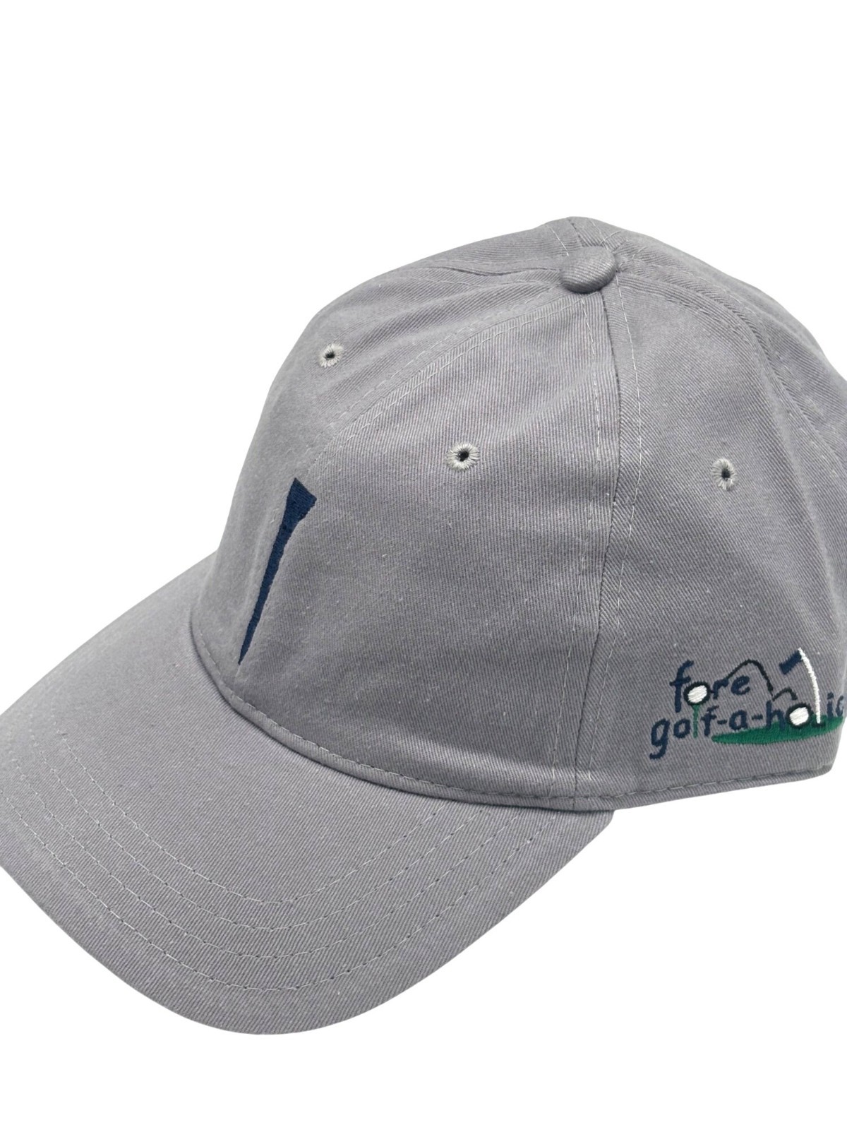 Pukka Men’s Tee-Embroidered Golf Cap/ Hat Cotton Twill, Gray, OS