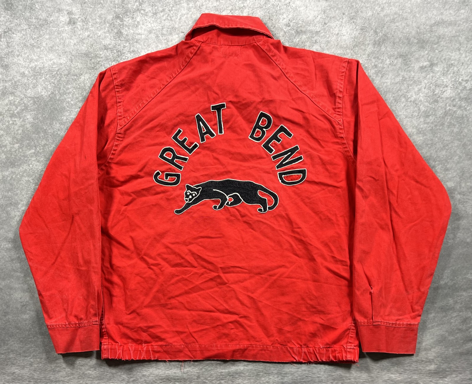 Vintage 50s 60s Great Bend Panthers Jacket Size S 20 Conmar Zip Rare