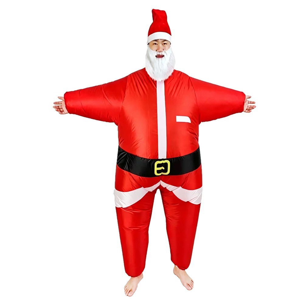 Christmas Santa Claus Suit Costume Adult Suit Outfit For Halloween Cosplay Party