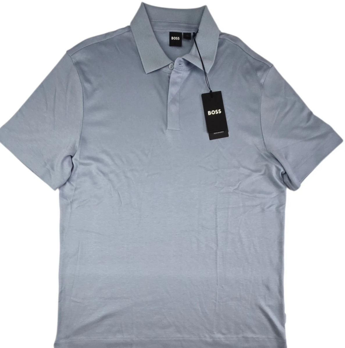 Hugo Boss Black Label Men\'s SZ 2XL Blue Press Short Sleeve  Polo Shirt