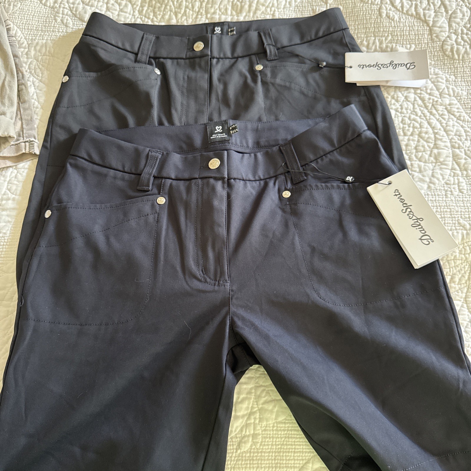 Golf Shorts Set Of 2 Women\'s Black  Size 6 MSRP $139 Daily Sports