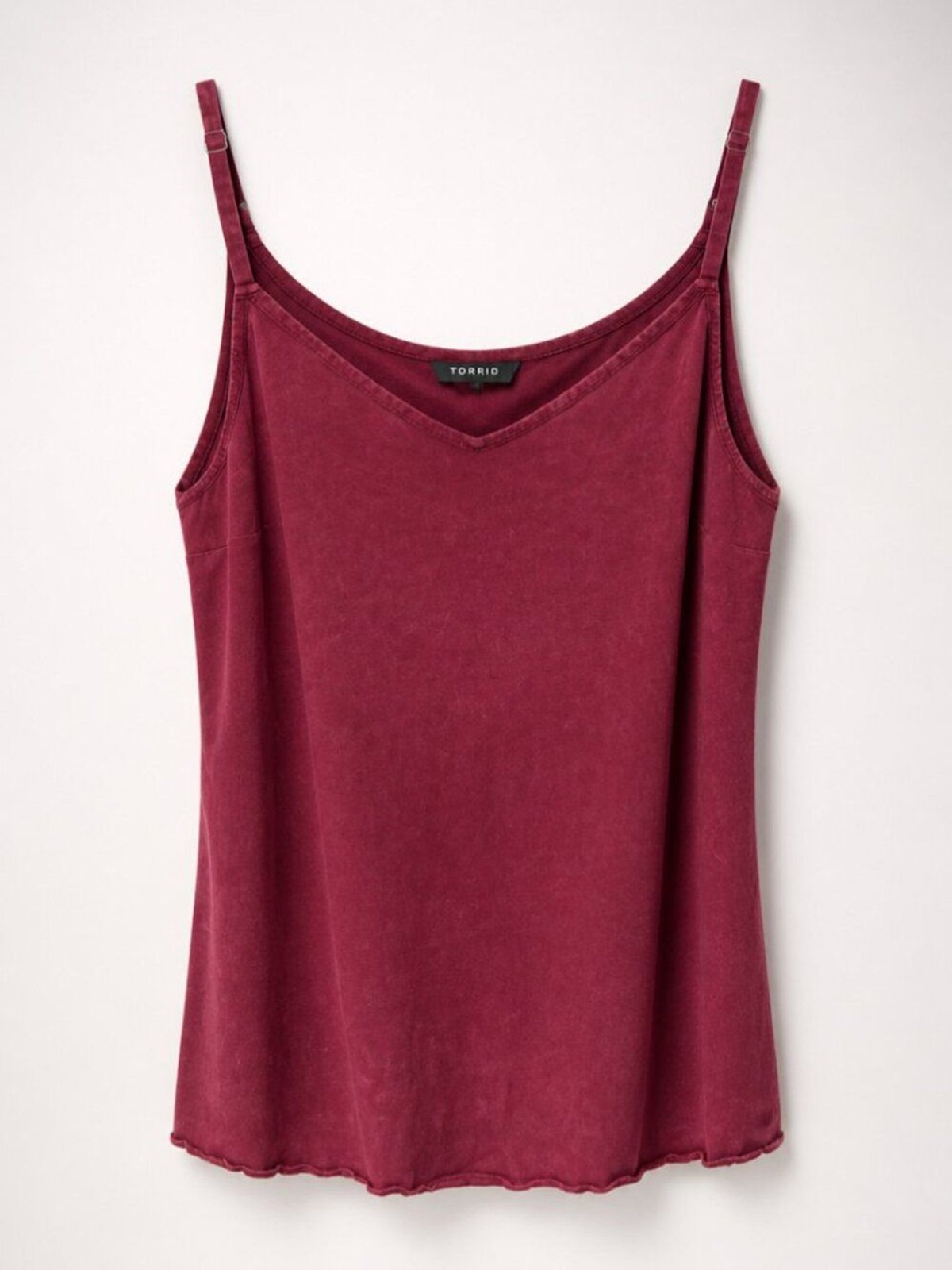 Torrid Women\'s V-Neck Burgundy Tank Top