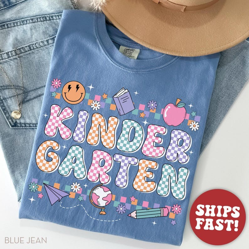 Teacher Shirt, Kindergarten Shirt for Back to School, Kindergarten Teacher Shirt