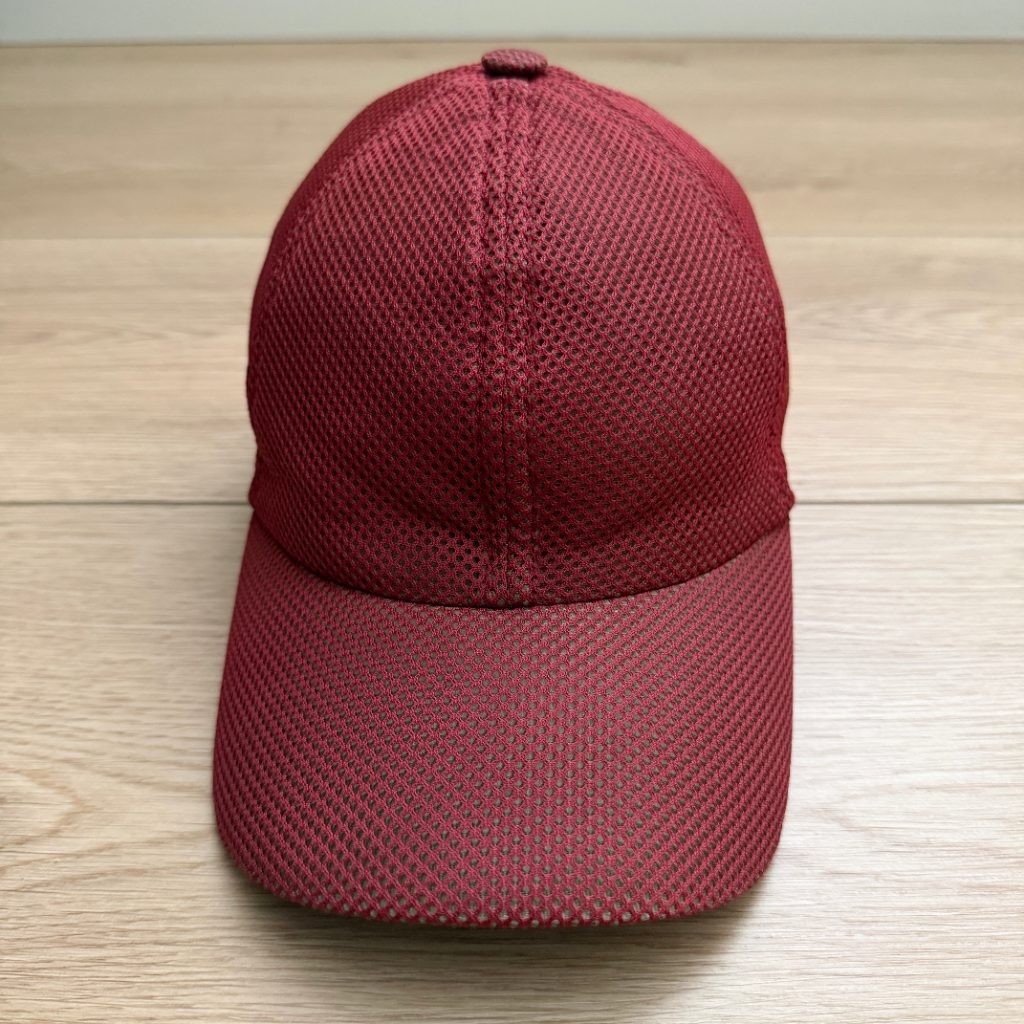HERMES Paris Red Mesh Baseball Cap Hat Size 57 Made in France Serie Y2K Vtg