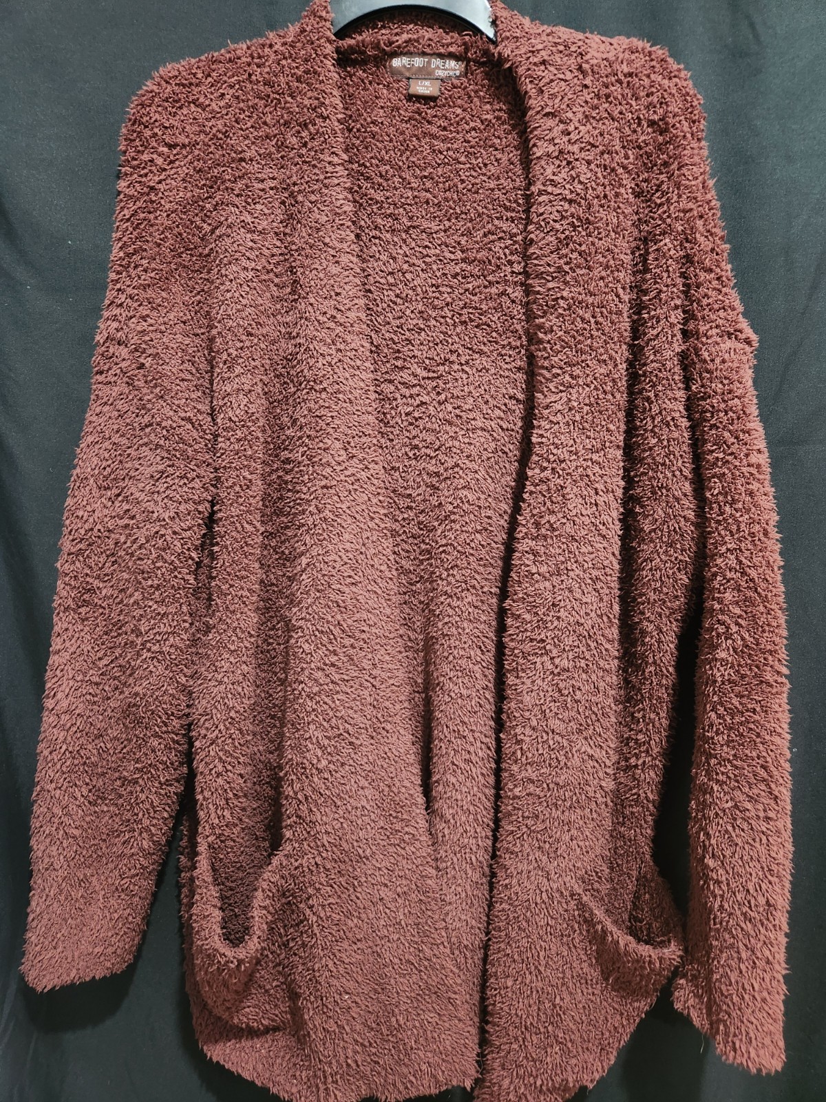 Barefoot Dreams Cozychic So-Cal Cardigan Sweater Sz Xl Dusty Rose 