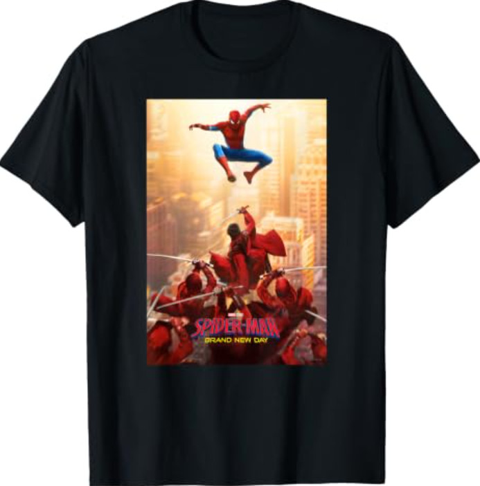 Marvel Studios Spider-Man: Brand New Day Hand Ninja Poster T-Shirt