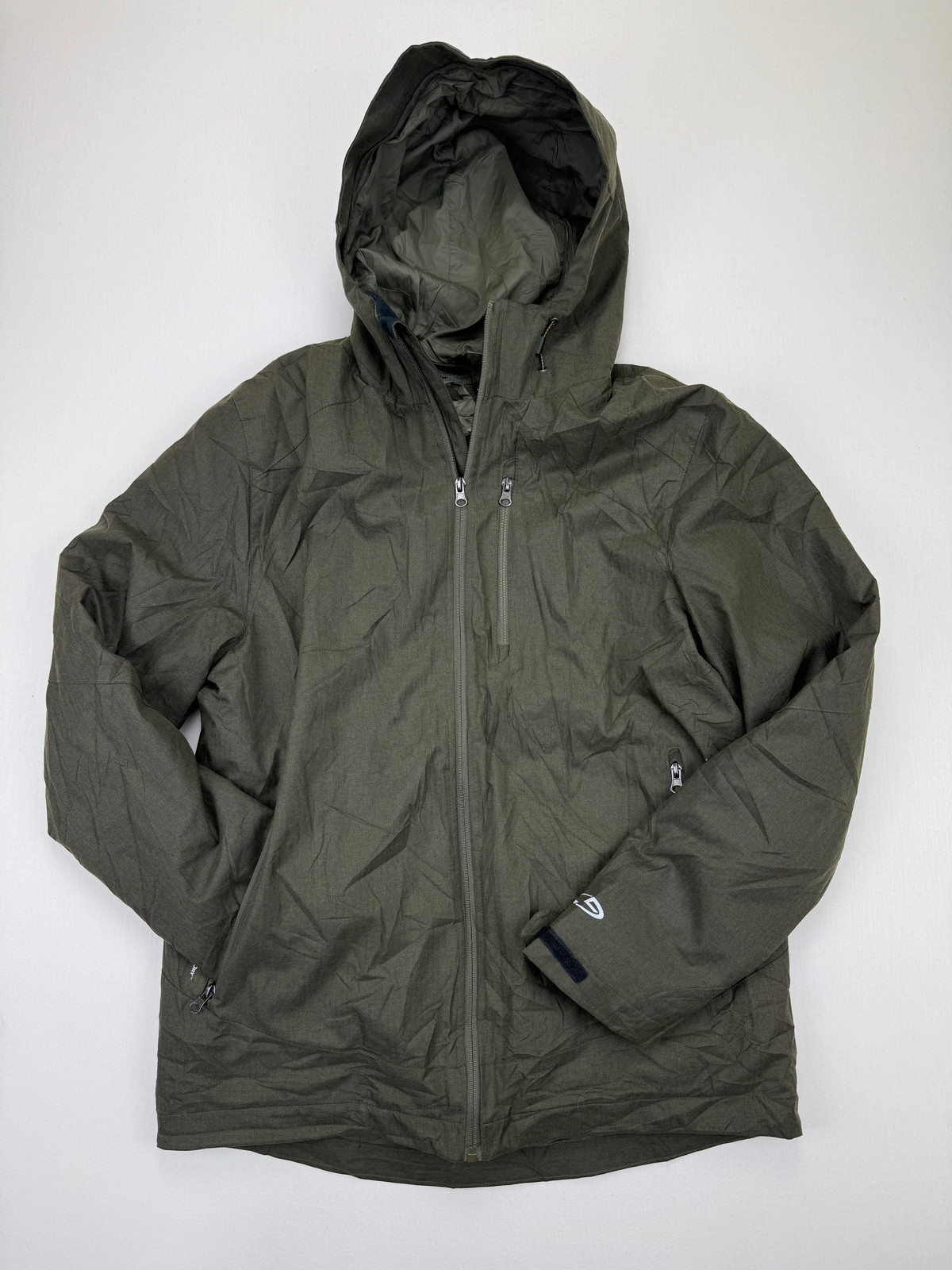 Champion VentureDry Olive Hooded Jacket – Size M