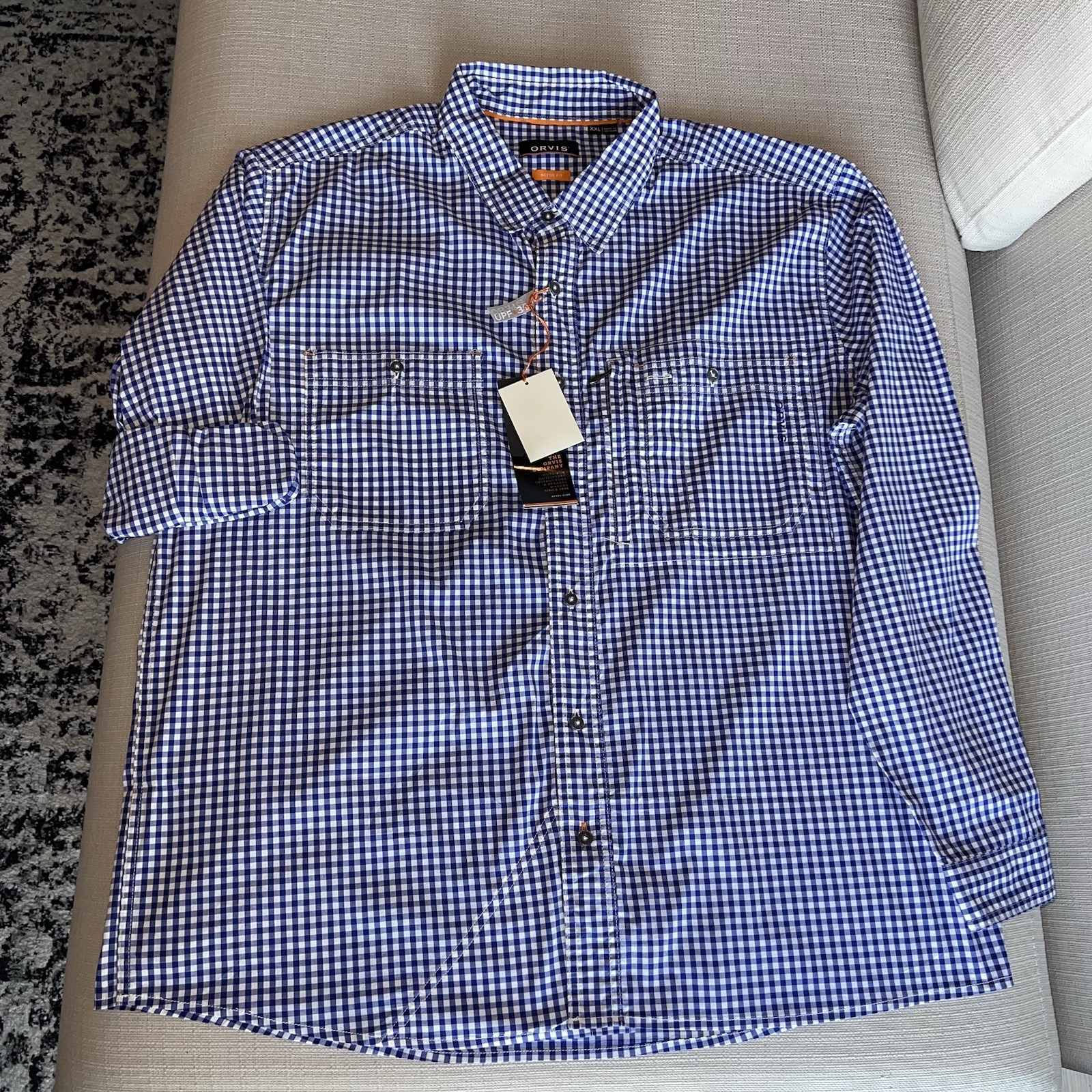 ORVIS MEN\'S RIVER GUIDE 2.0 LS SHIRT Size XXL NWT UPF 30 Active Fit