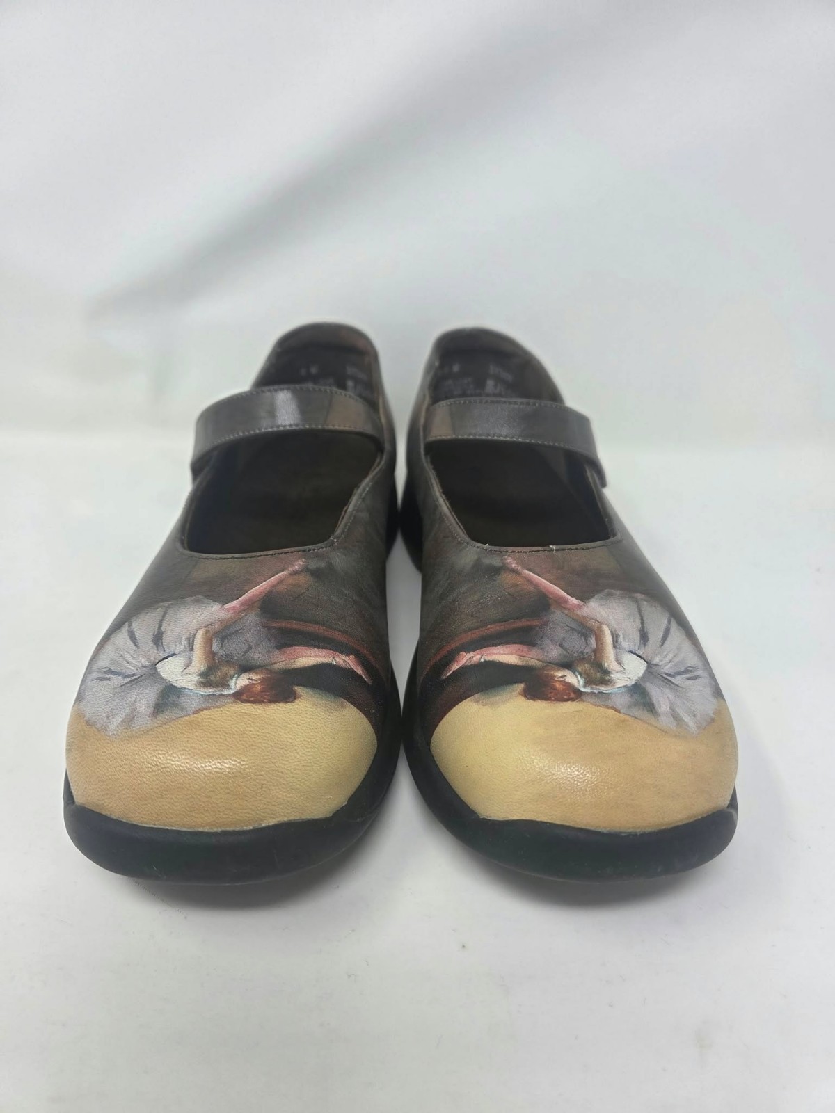 ICON Wearable Art Dance Class Edgar Degas  Leather Mary Jane Shoes US 4 M/EU 35