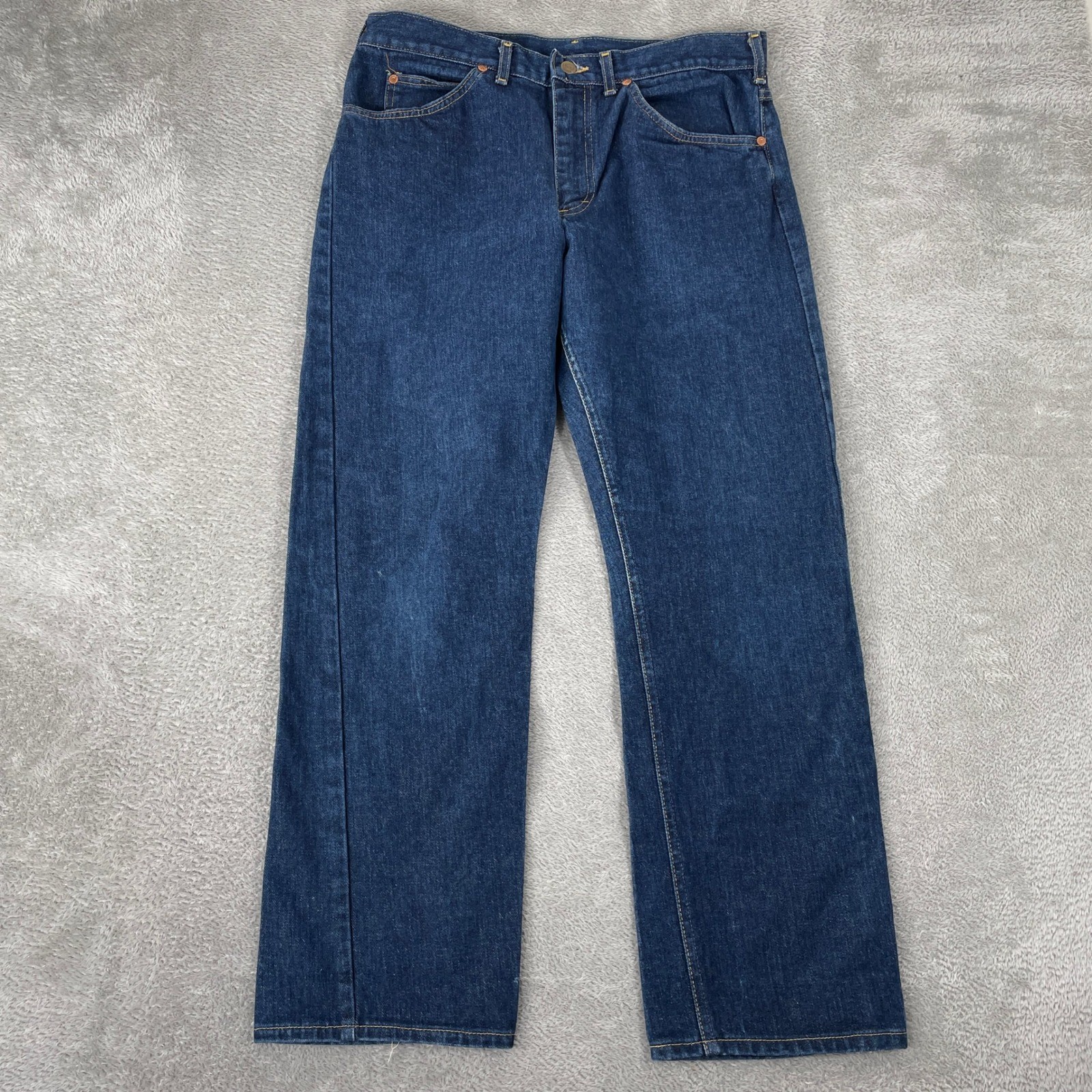 Vintage Lee Riders Jeans Mens 36x30 Indigo Blue Made in USA Straight Leg