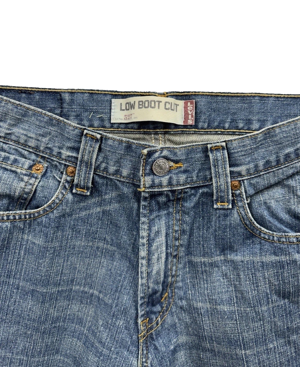 Vintage Y2K Levis 527 Low Bootcut Jeans Mens 32x34 Blue Denim Cowboy Western