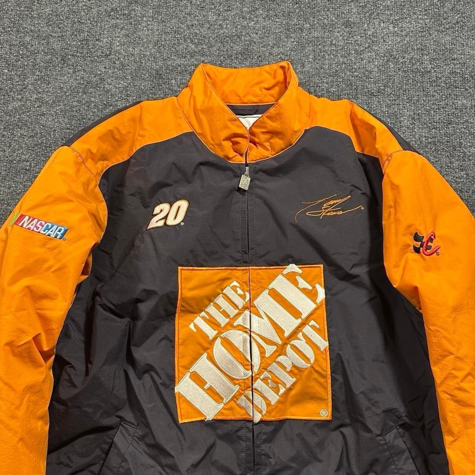 Vintage Nascar Chase Authentic Kyle Busch The Home Depot Windbreaker Jacket M