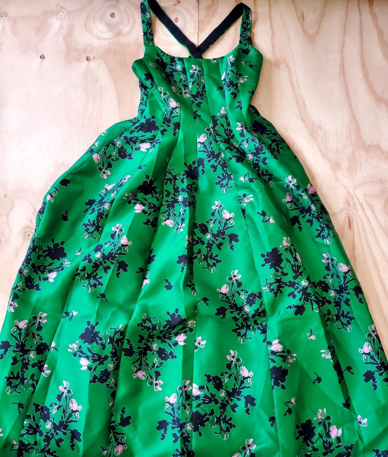 New Philosophy Di Lorenzo Serafini Floral Mid Dress Women\'s Green Size 4 Italy 