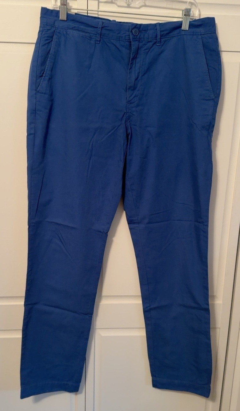 J.Crew 770 Men\'s Straight Fit Chino Pants Blue 33x32 100% Cotton NWT